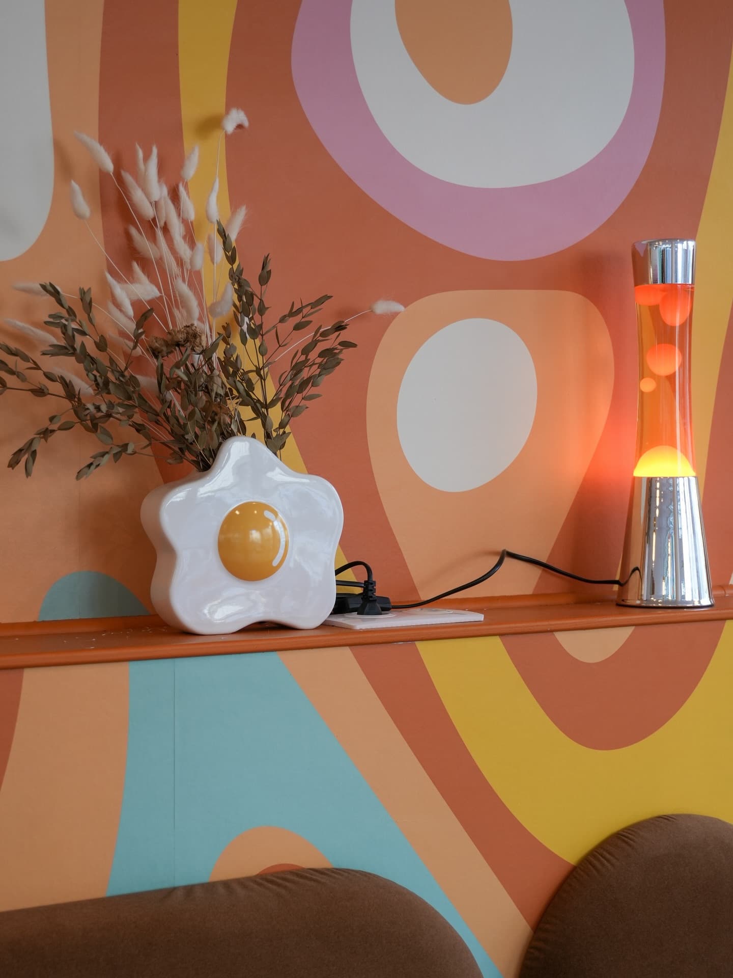 Déco rétro, lampe à lave